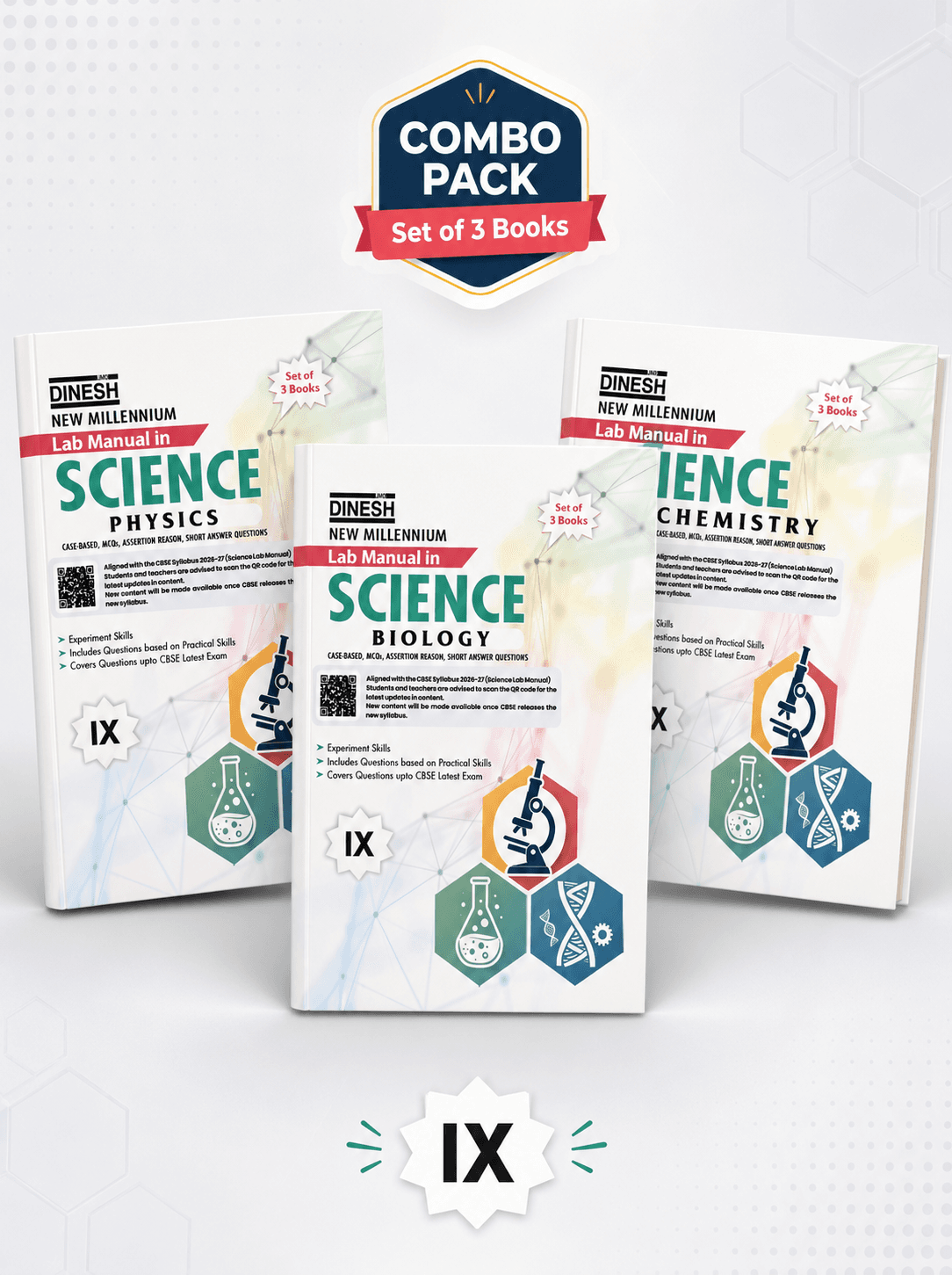 New Millennium Lab Manual In SCIENCE (PCB) SET OF 3 BOOKS