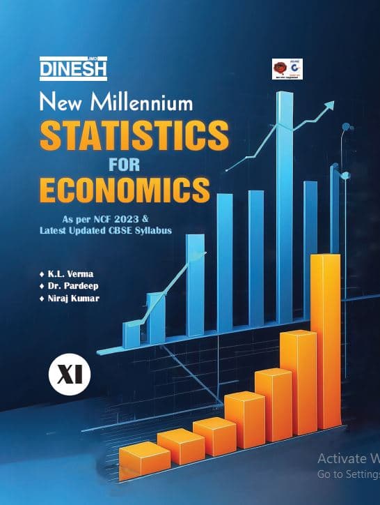 New Millennium Statistics for Economics Class 11 – CBSE Economics Statistics Book | As per NCF 2023 & Latest Updated Syllabus